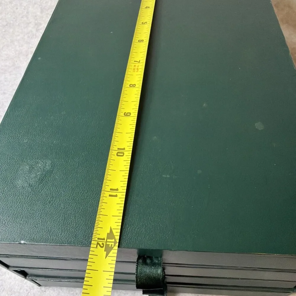 Vintage MEHLE Green 4-Drawer Index Card File Storage Box Archive Organizer Case
